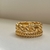 bracele trançado dourado - comprar online