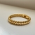 bracele trançado dourado