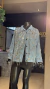 Max Jaqueta jeans com franjas e argolas -