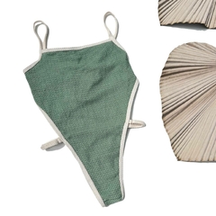 Maiô Jurerê Verde Carmel Bicolor - loja online