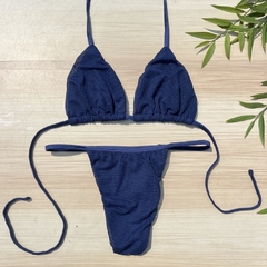 Cortininha Tela Azul Marinho - Loja de Roupas, Beachwear, Resortwear, Fitness e Bolsas | Mali Bali Conceptwear