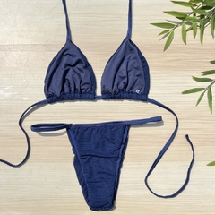 Cortininha Tela Azul Marinho - loja online
