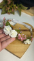 Faixinha Rosê Regulável Luxo com Flores e Borboletas - comprar online