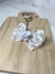 Laço Branco com Flores e Aramado - comprar online
