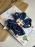 Laço Realeza Azul com Branco e Aplique Escolar - comprar online