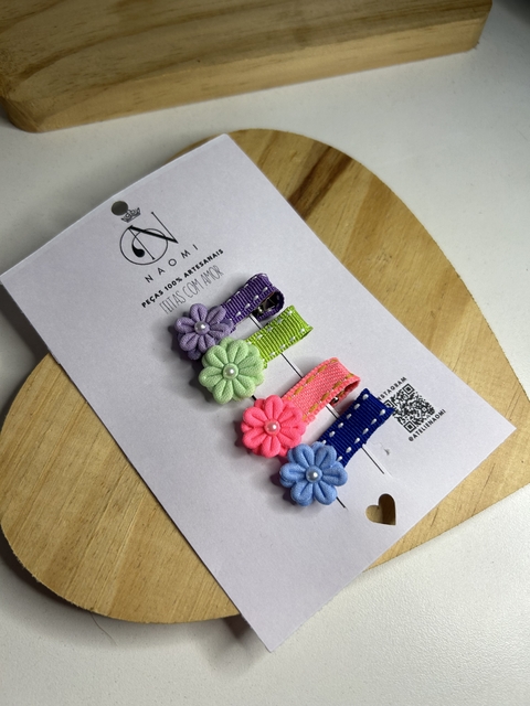 Kit Presilhas Baby com Flores