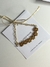 Pulseira de Flores Marrons