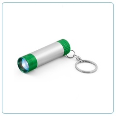 Chaveiro com lanterna em alumínio - Shop Gifts Brindes Personalizados