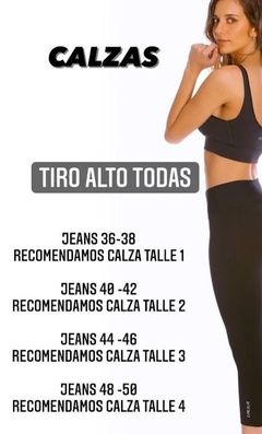 Tabla de talles Calzas