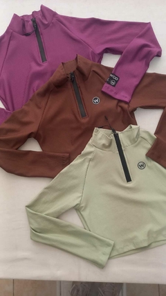 Crop mangas largas lycra morley - comprar online