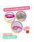 Placa + Coleira + Guia [ROSA PINK]