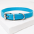 Linda coleira de Couro Azul Tiffany (pu)