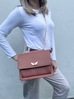 Imagen de BOLSA AUDREY CAMEL PITÓN