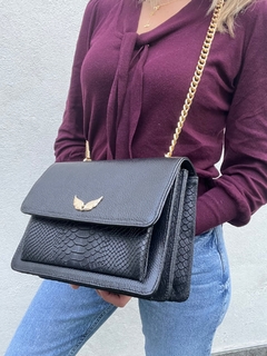 Imagen de BOLSA AUDREY NEGRO PITÓN