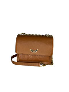 BOLSA AUDREY CAMEL PITÓN