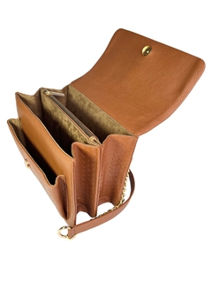 BOLSA AUDREY CAMEL PITÓN - tienda en línea