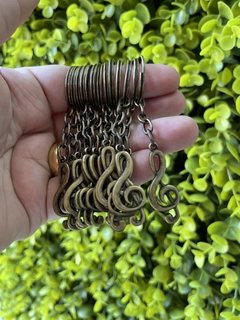 10 chaveiros OURO VELHO - Clave de Sol - NELM - Loja Virtual