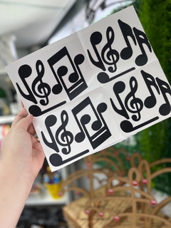 Adesivos musicais - 8 unidades