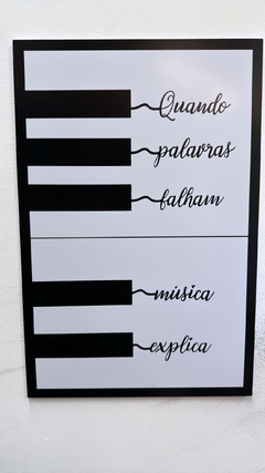 quadro teclas & poesia