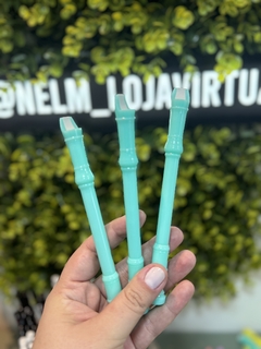Caneta flauta verde água