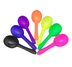Maracas coloridas de plástico - Unidade