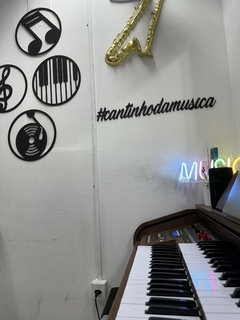 Letreiro em MDF - Cantinho da Musica - NELM - Loja Virtual
