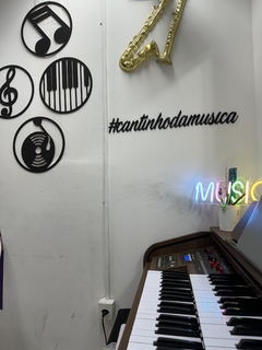 Letreiro em MDF - Cantinho da Musica