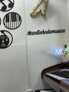 Imagem do Letreiro em MDF - Cantinho da Musica