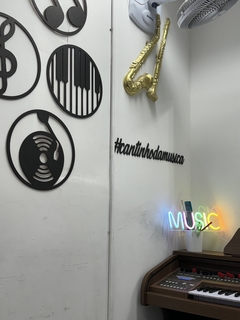 Letreiro em MDF - Cantinho da Musica na internet
