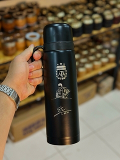 Imagen de Termo media manija total black PERSONALIZADO