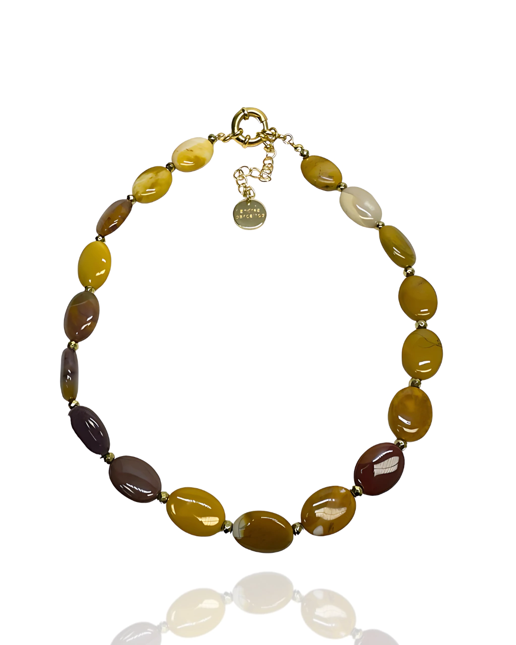 Colar Design Stone - Jaspe Mokaíta