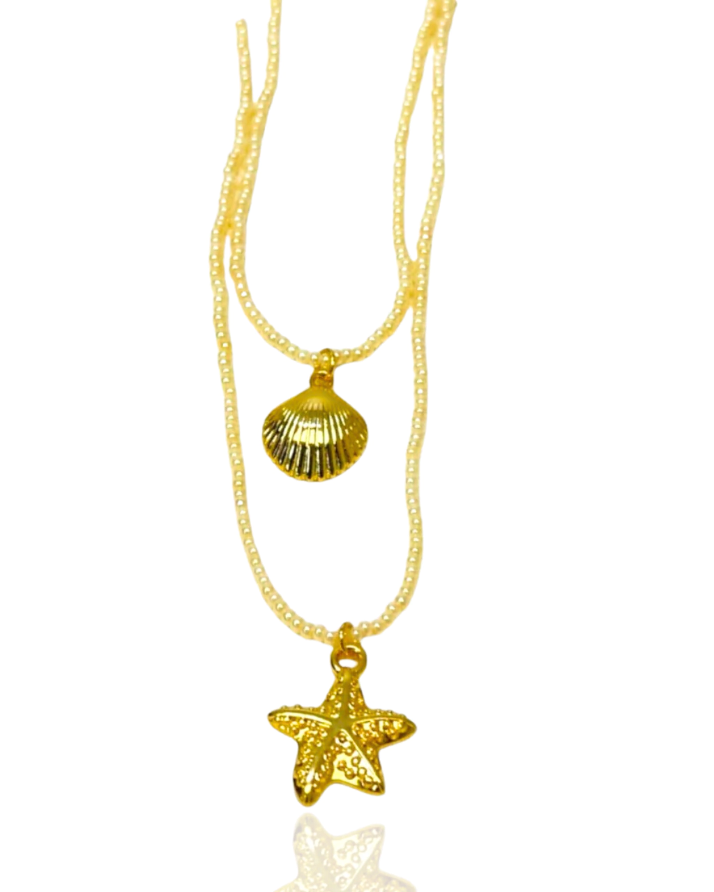 Colar Choker Beads Estrela do Mar & Concha