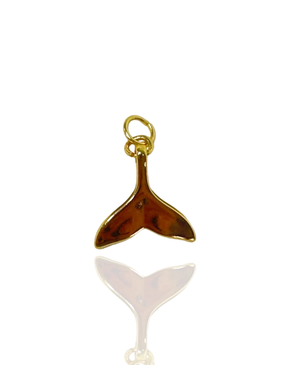 Pingente Rabo de Baleia Dourada