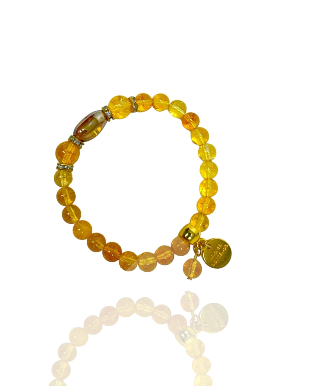 Pulseira Basic Strass – Citrino