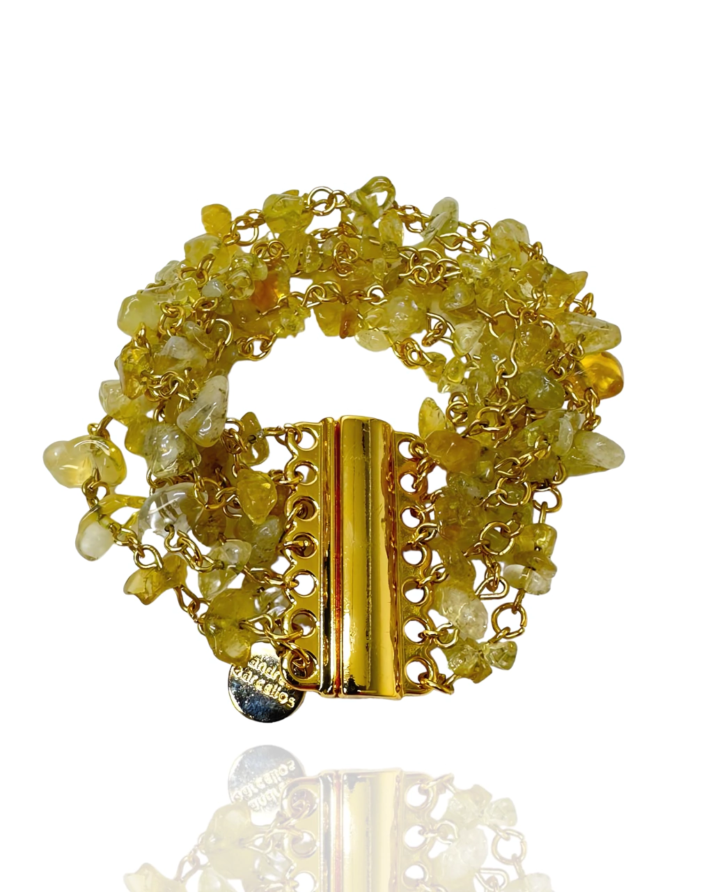 Bracelete Seven - Cascalhos de Citrino