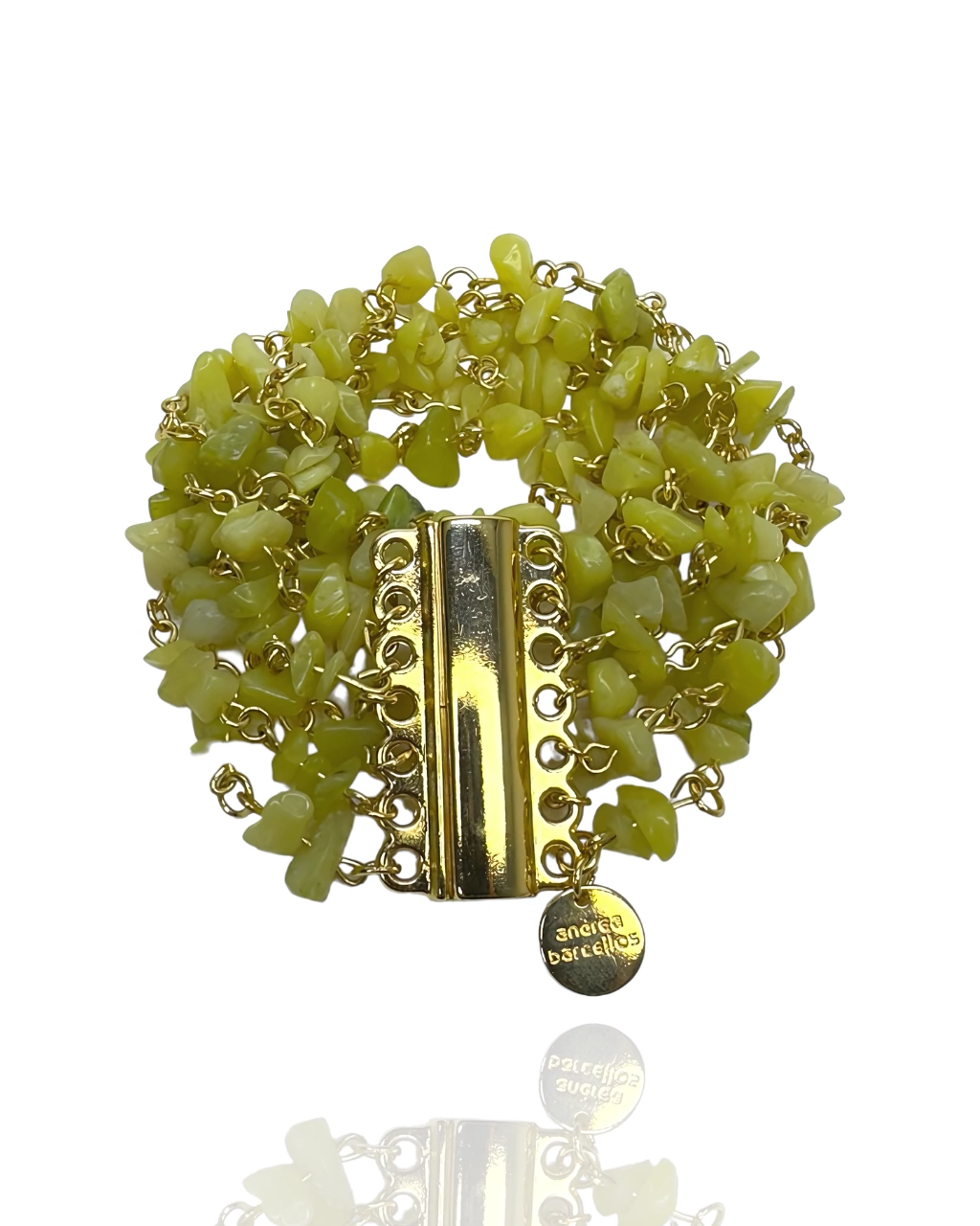 Bracelete Seven - Cascalhos de Jade