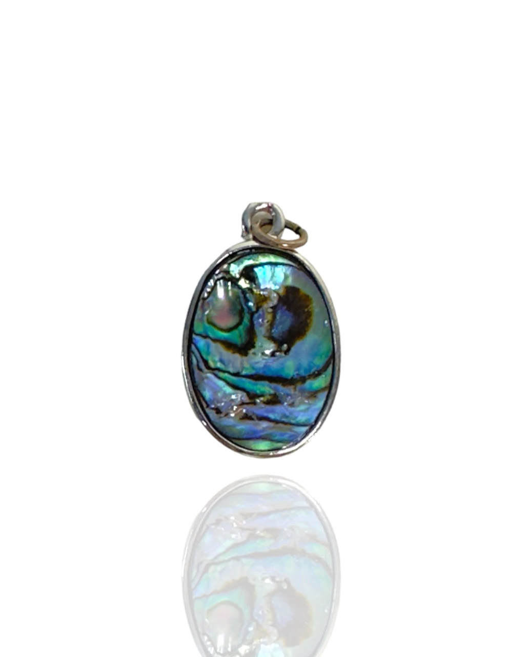Pingente Abalone Oval - Prata 925