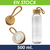 Botella Vidrio con tapa Bamboo Personalizada