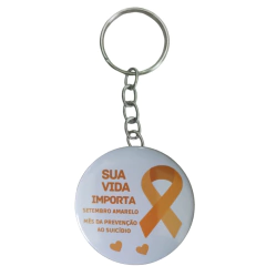 Setembro amarelo chaveiro 