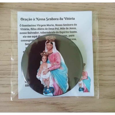 broche botton de nossa senhora da vitória