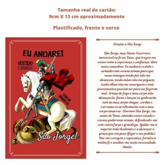 cartão de oração a São Jorge