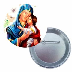 Botton broche de Nossa Senhora do Perpétuo Socorro