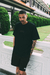 Camiseta Oversized Logo Puff Preta na internet