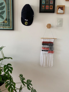 Tapeçaria de Parede Branco/Cinza na internet