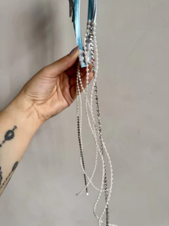 Tiara Carnaval Estrelas Azul e Prata