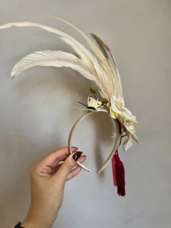 Imagem do Tiara Carnaval Orquídea com Penas