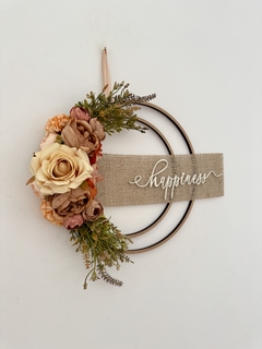 Guirlanda Dupla Floral Happiness 35cm - Pompons e Afins