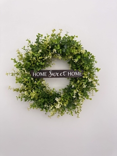 Guirlanda Rústica Verdes Home Sweet Home