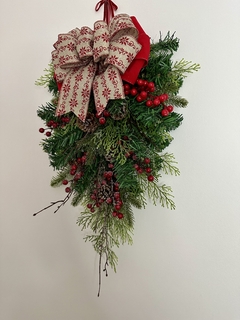 Guirlanda Pingente de Natal 60 cm - Pompons e Afins