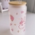 CONEJITA SAKURA | Vaso de vidrio con popote on internet